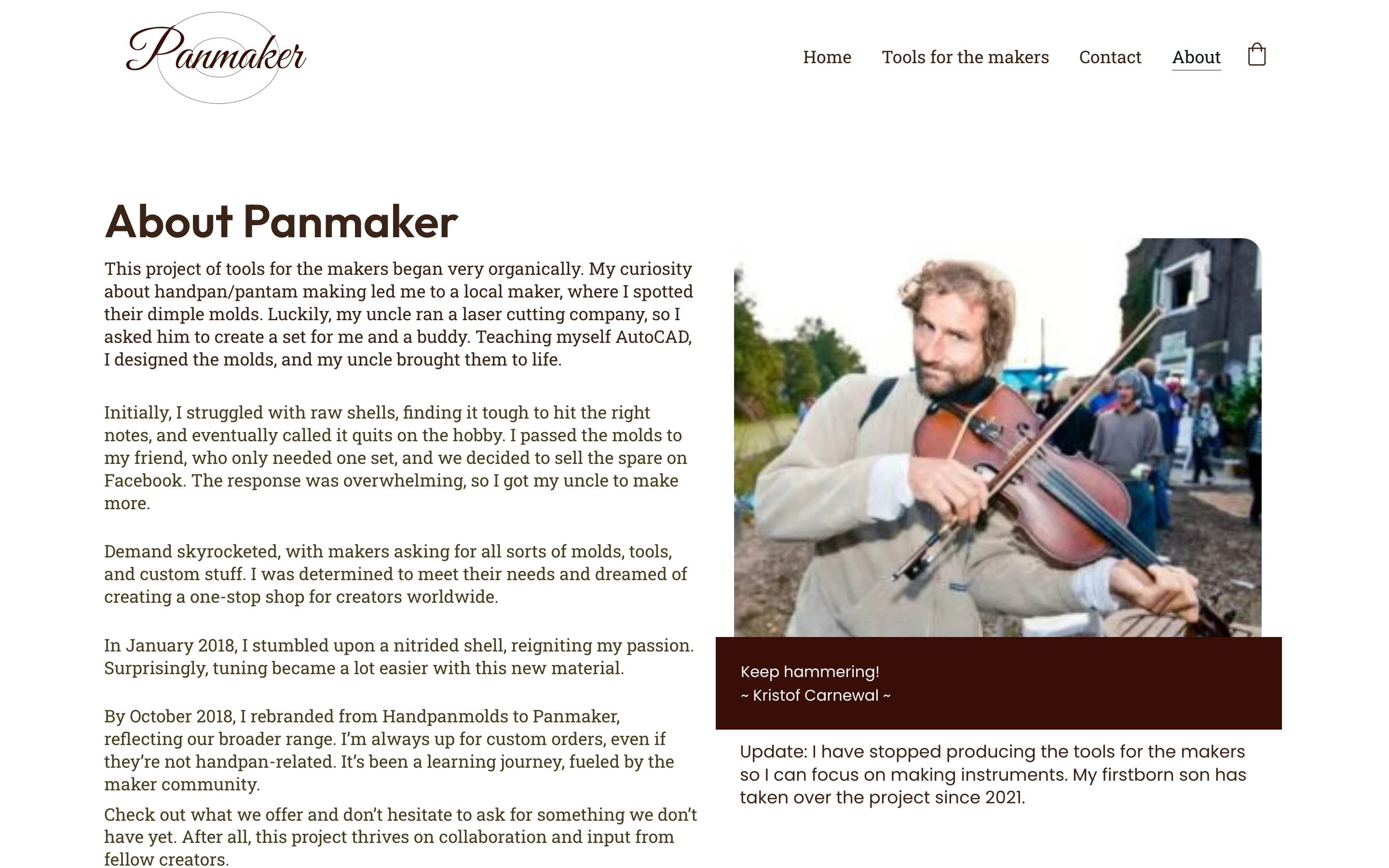 Panmaker old design about