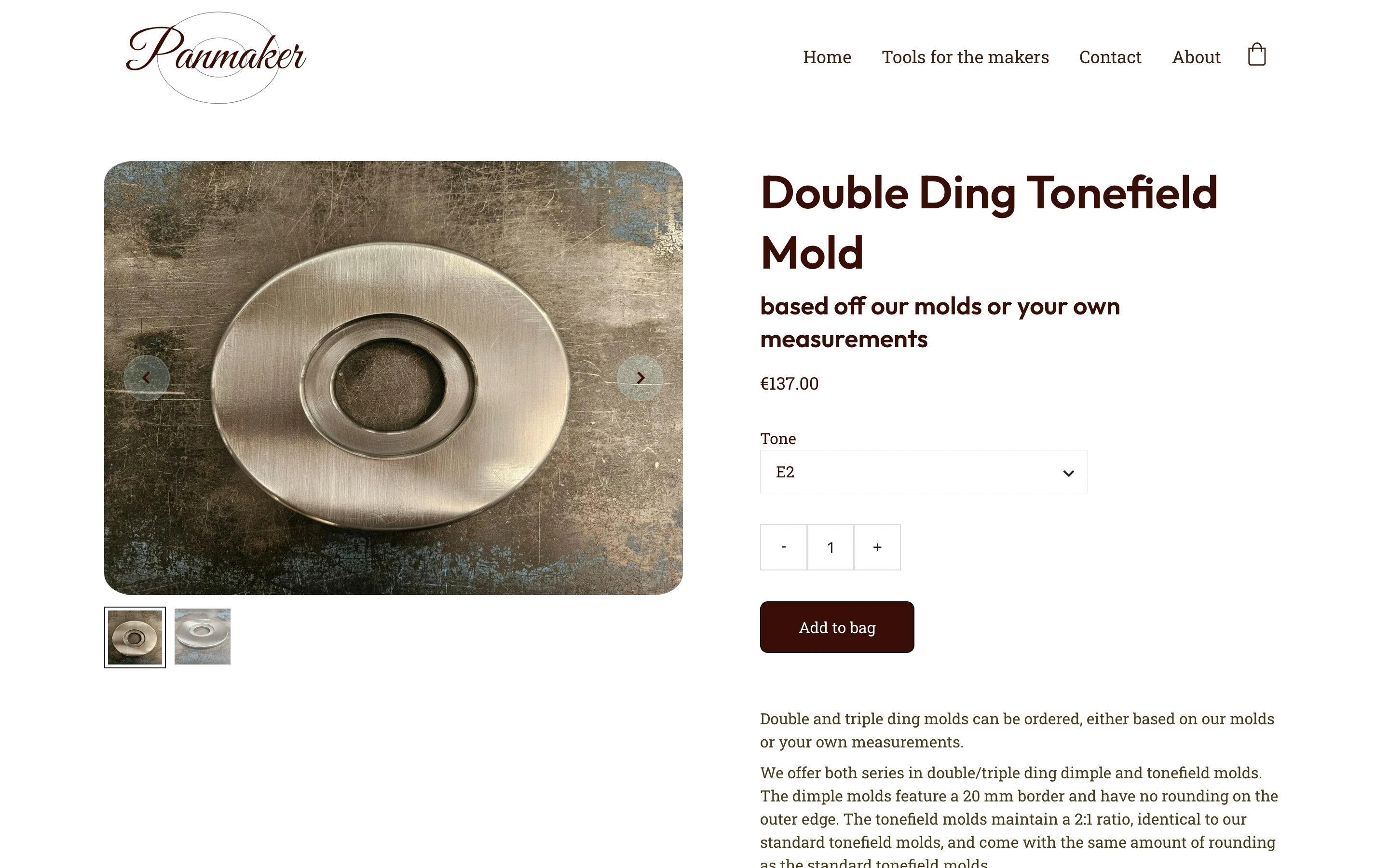 Panmaker old design product details