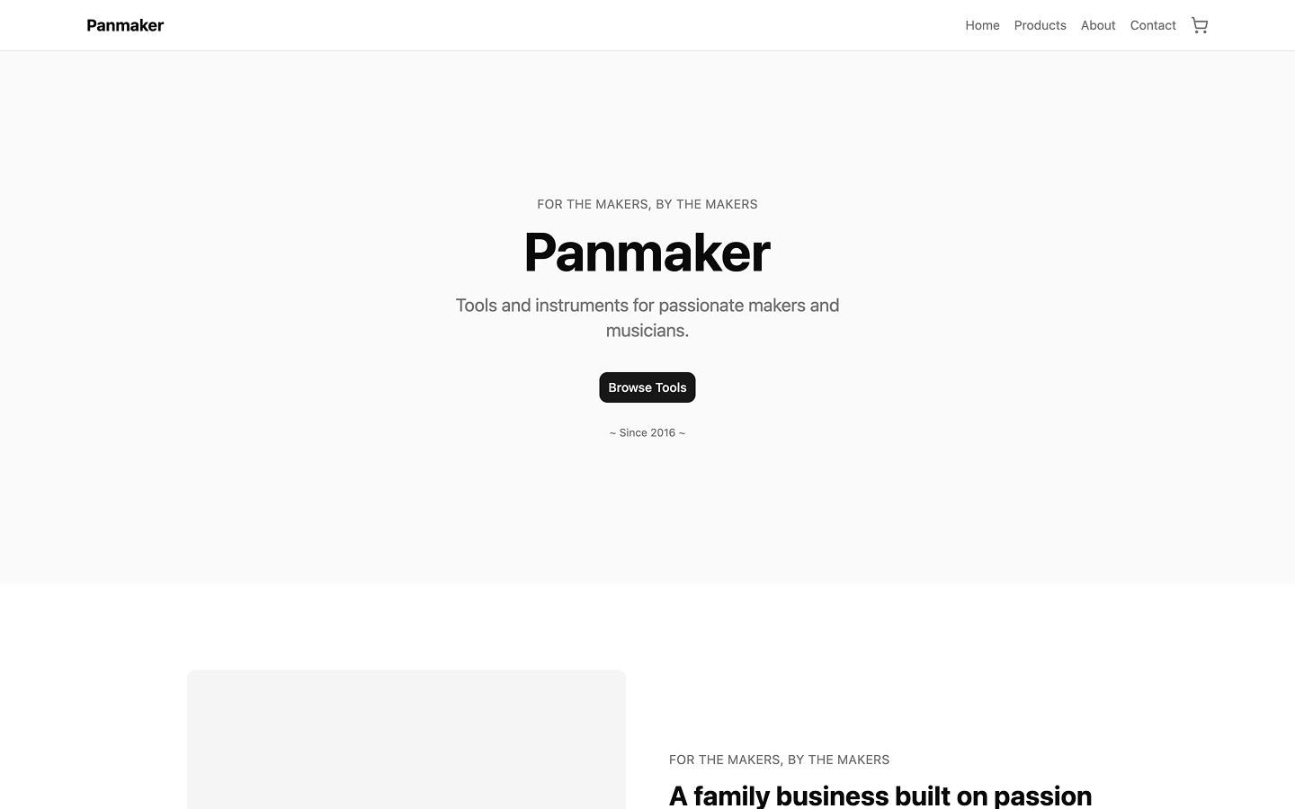 Panmaker wireframe