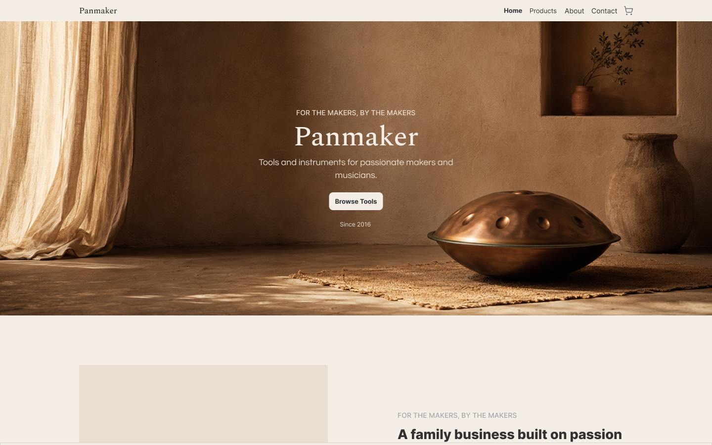 Panmaker wireframe with color