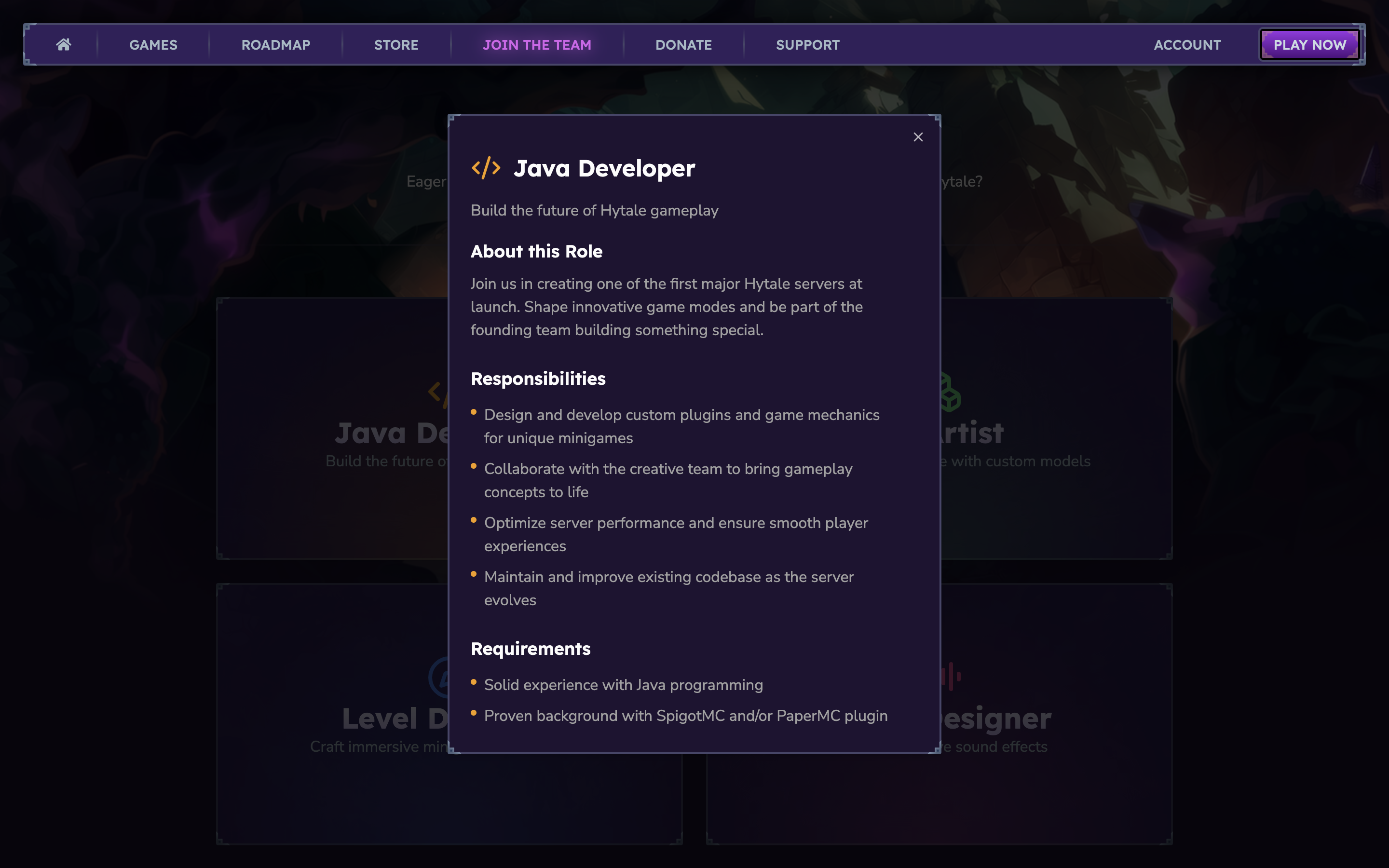 Runefall Role details